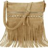 Hobo Handbags | Sunwel Fashion Sunwel Fashion Western Fringe Bag Cowgirl Purse Faux Suede Crossbody Bag With Tassel Country Outfit For Women