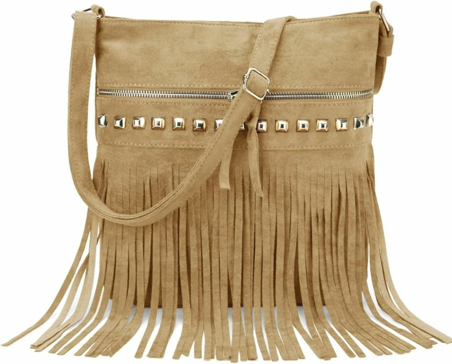 Hobo Handbags | Sunwel Fashion Sunwel Fashion Western Fringe Bag Cowgirl Purse Faux Suede Crossbody Bag With Tassel Country Outfit For Women