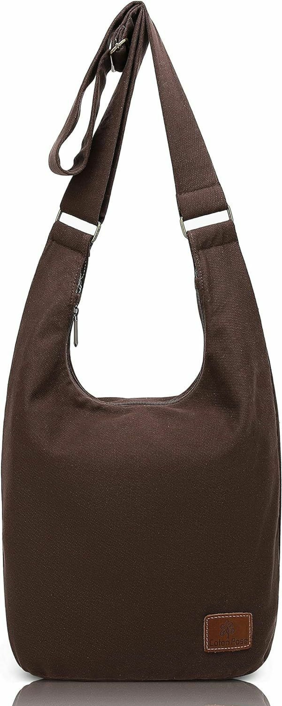 Hobo Handbags | Coton Pose Coton Pose Women Hippie Crossbody Bag Top Zip Large Capacity Canvas Sling Bag Jacquard Cloth Handmade Bags