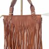 Hobo Handbags | Downupdown Downupdown Women Tassel Fringe Shoulder Bag Big Tote Messenger Handbag Hobo Cross Body Bag