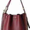 Hobo Handbags | Michael Kors Michael Kors Mina Large Chain Shoulder Bag Hobo Tote Dark Cherry Pebbled Leather