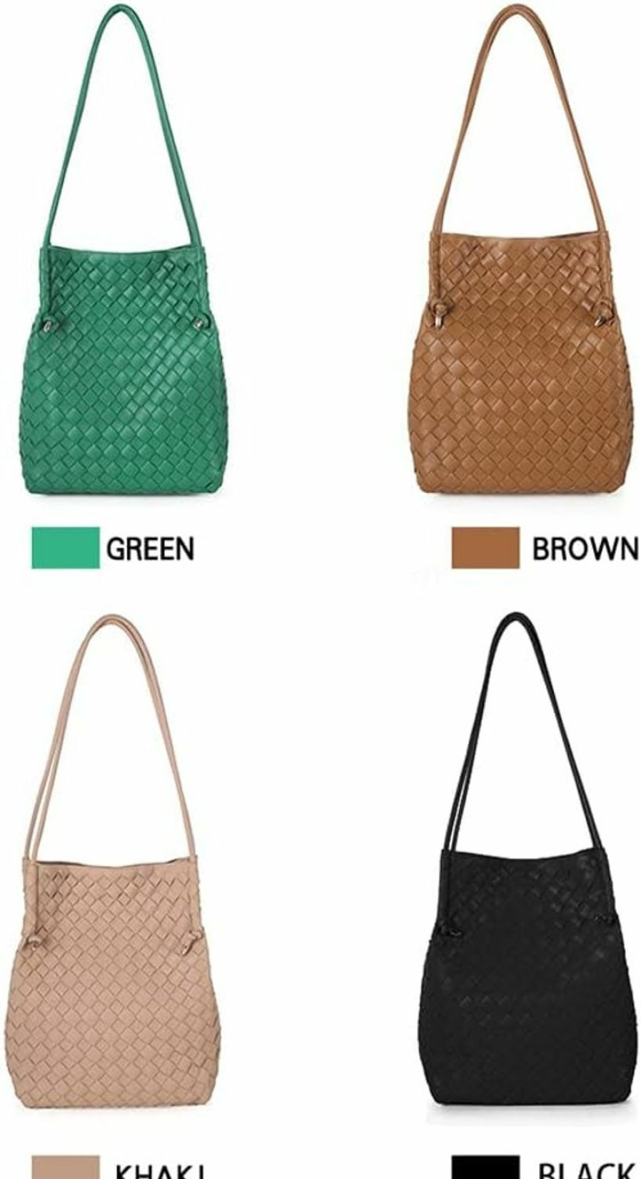 Hobo Handbags | LMKIDS Lmkids Fashion Woven Purse For Women Top-Handle Shoulder Bag All-Match Underarm Bag With Soft Hobo Tote Handbag