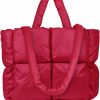 Hobo Handbags | SADDROP Saddrop Handbags For Women,Handbags,Large Puffer Tote Bag, Hobo Bags For Women,Trendy Tote Bag