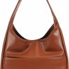 Hobo Handbags | Closlaza Tote Bag For Women - Vegan Leather Hobo Bags Women'S Trendy Shoulder Bag Large-Capacity Soft College Tote Bags