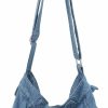 Hobo Handbags | WFLB Denim Shoulder Bag For Women Large Hobo Tote Handbag Lightweight Shopping Bag Purse Slouchy Travel Bag Retro Casual Bag