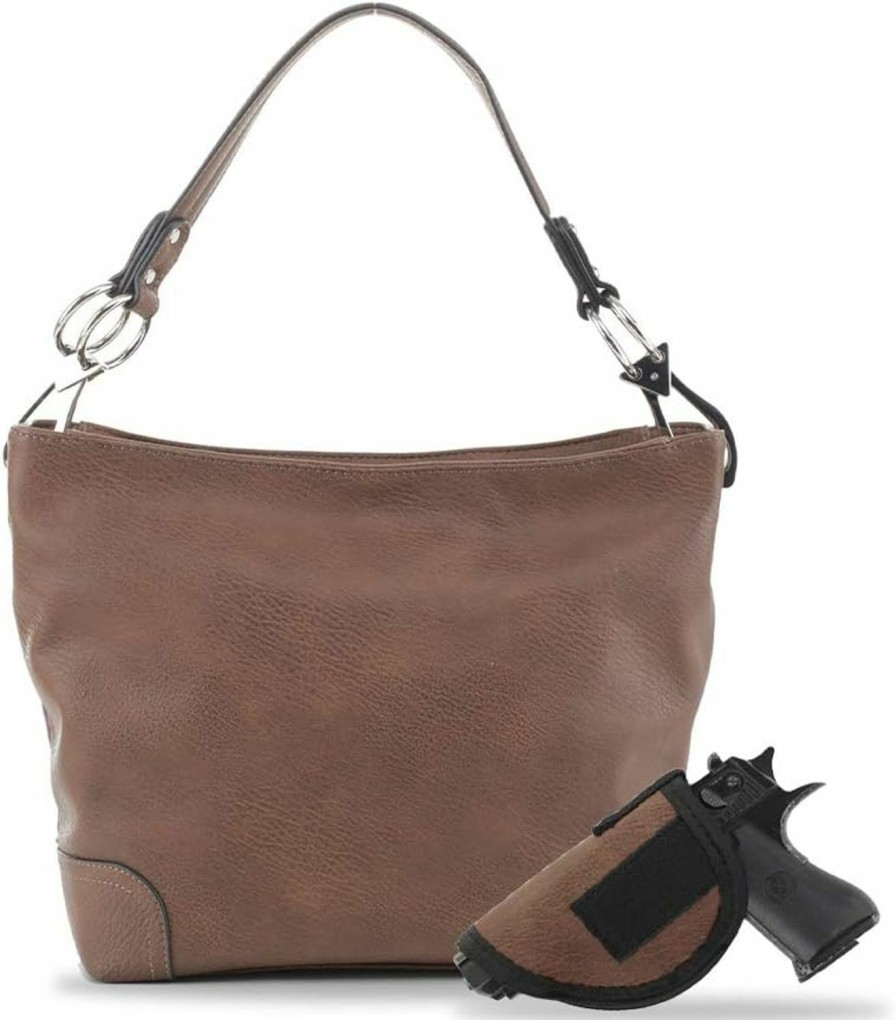 Hobo Handbags | Emperiaoutfitters Lydia Concealed Carry Lock And Key Hobo Handbag