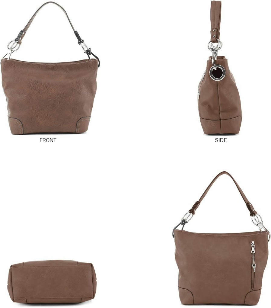 Hobo Handbags | Emperiaoutfitters Lydia Concealed Carry Lock And Key Hobo Handbag