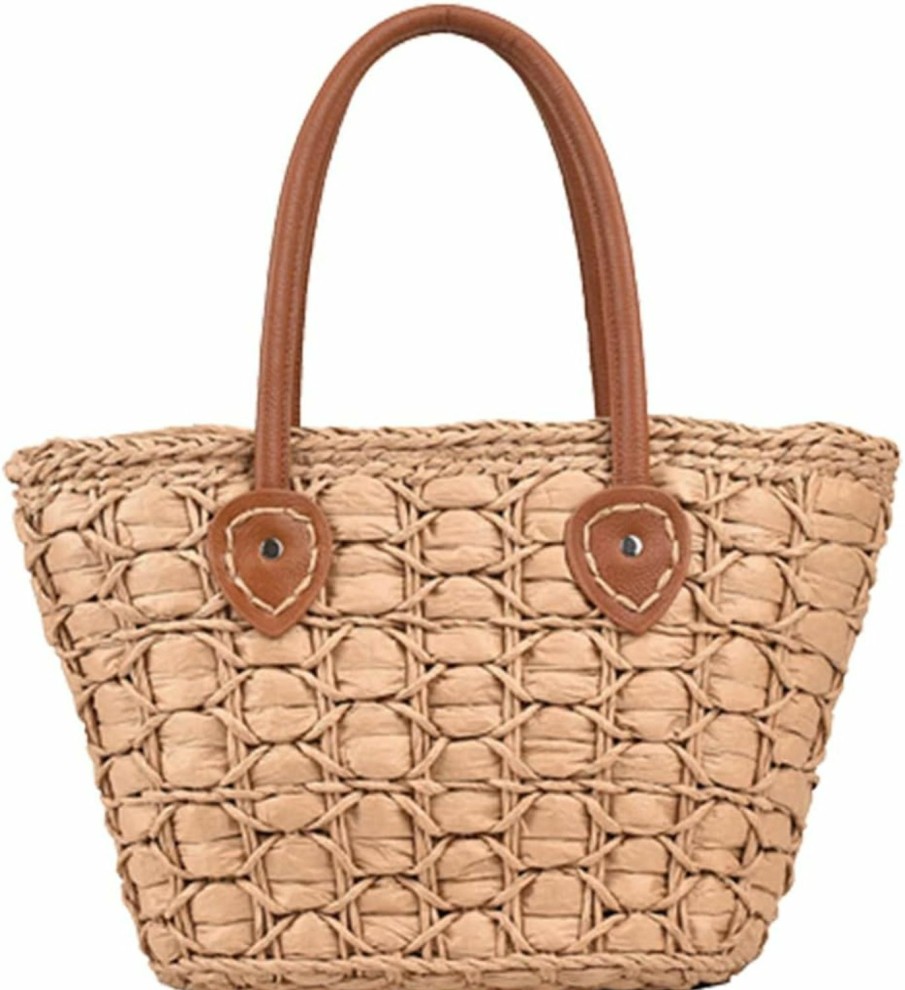 Hobo Handbags | Caissip Straw Bag For Women, Summer Beach Bag Cute Handwoven Hobo Handbag Corn Raffia Top Handle Bag Vacation Bag Basket Purse 2024