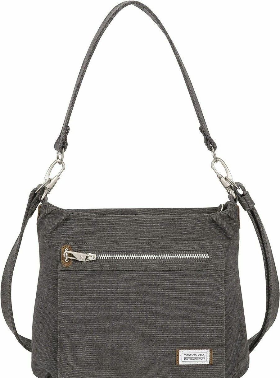 Hobo Handbags | Travelon Travelon Anti-Theft Heritage Hobo Bag, Pewter