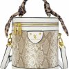 Hobo Handbags | Sweetovo Sweetovo Women Vintage Bucket Handbag Snake Printed Faux Leather Hobo Crossbody Shoulder Bag With Double Metal Zipper