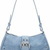 Hobo Handbags | Verdusa Verdusa Women'S Punk Rivet Pu Leather Shoulder Bags Casual Hobo Handbag