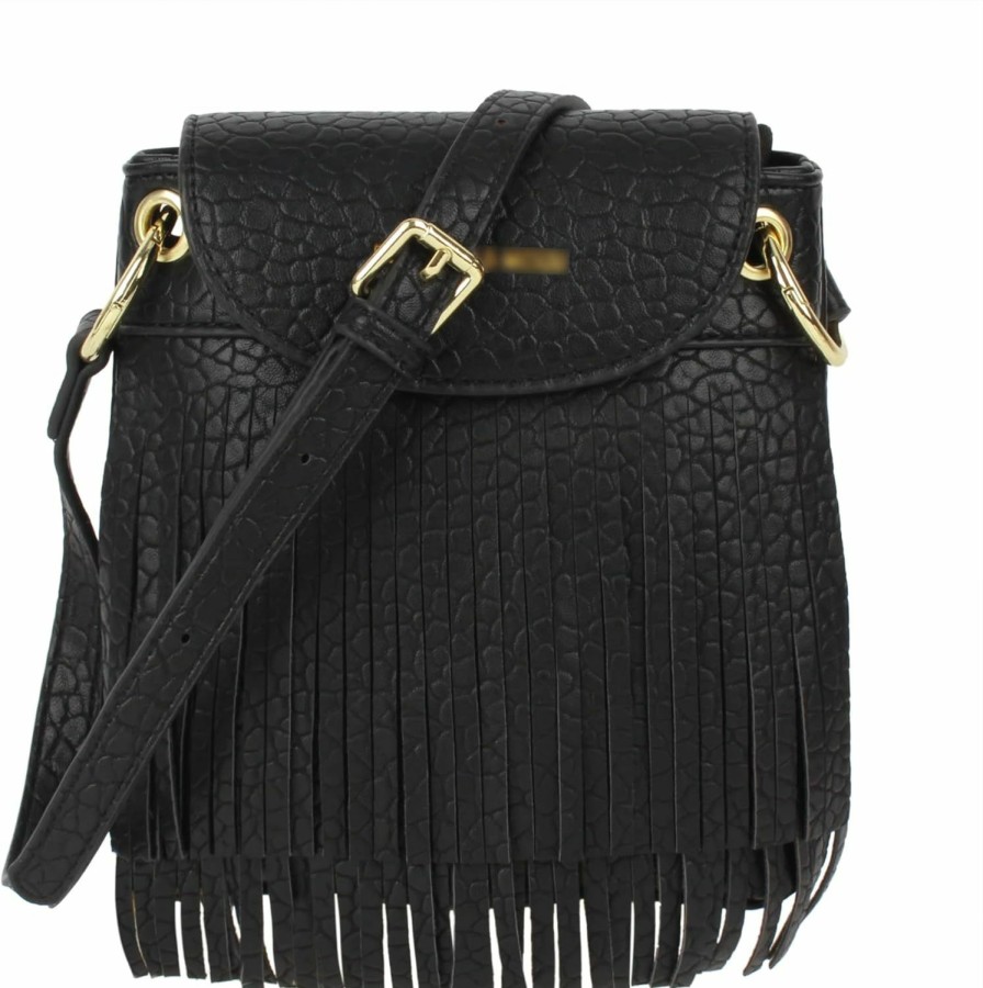 Hobo Handbags | Quniko Quniko Faux Leather Fringe Hobo Bag Tassel Studed Cross Body Bag Shoulder Bag Cowgirl Purse