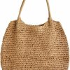 Hobo Handbags | Hzxsny Lightweight Straw Bag For Women, Straw Beach Bag Tote Bag, Large Woven Tote Straw Bags, Summer Beach Rattan Hobo Handbag 2024