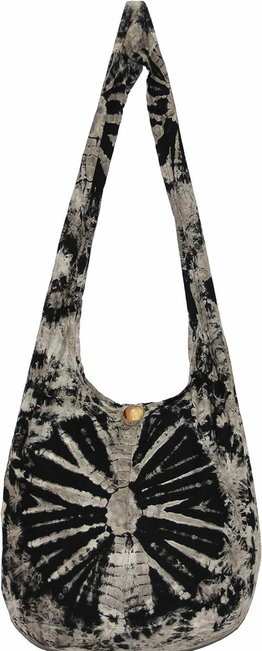 Hobo Handbags | All Best Thing Tie Dye Bohemian Hipster Hobo Boho Hippie Crossbody Bag Purse Black Tone 39\"