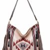 Hobo Handbags | ZOSIVEB Canvas Tote Bags For Women Handbag Tote Purse With Zipper Ladies Ethnic Travel Tassel Hobo And Shoulder Handbags