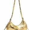 Hobo Handbags | GORGLITTER Gorglitter Women'S Y2K Purse Studded Pleated Hobo Shoulder Bag Pu Leather Clutch Handbag