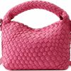 Hobo Handbags | Queenoris Fashion Small Woven Bag For Women, Handmade Mini Hobo Tote Bag Crossbody Handbag Travel Summer Beach Bag