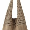 Hobo Handbags | Gaudiwel Gaudiwel Knitted Shoulder Tote Bag Large Crochet Beach Bag Hobo Bag Aesthetic Tote Handbags For Women