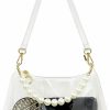 Hobo Handbags | Sintra Sintra Clear Purse For Women, Clear Cute Hobo Tote Handbag Mini Clutch Bag With Pearl Chain Stadium Approved For Concerts, See Through Transparent Bag, Gift For Women