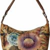 Hobo Handbags | Anuschka Anna By Anuschka Women'S Genuine Leather, Hand Painted - Medium East-West Hobo, Zip-Top Shoulder Bag