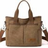 Hobo Handbags | DOURR Crossbody Bags For Women Trendy Canvas Hobo Tote Top-Handle Hand Bag Multi-Pocket Casual Going Out Purse Satchel