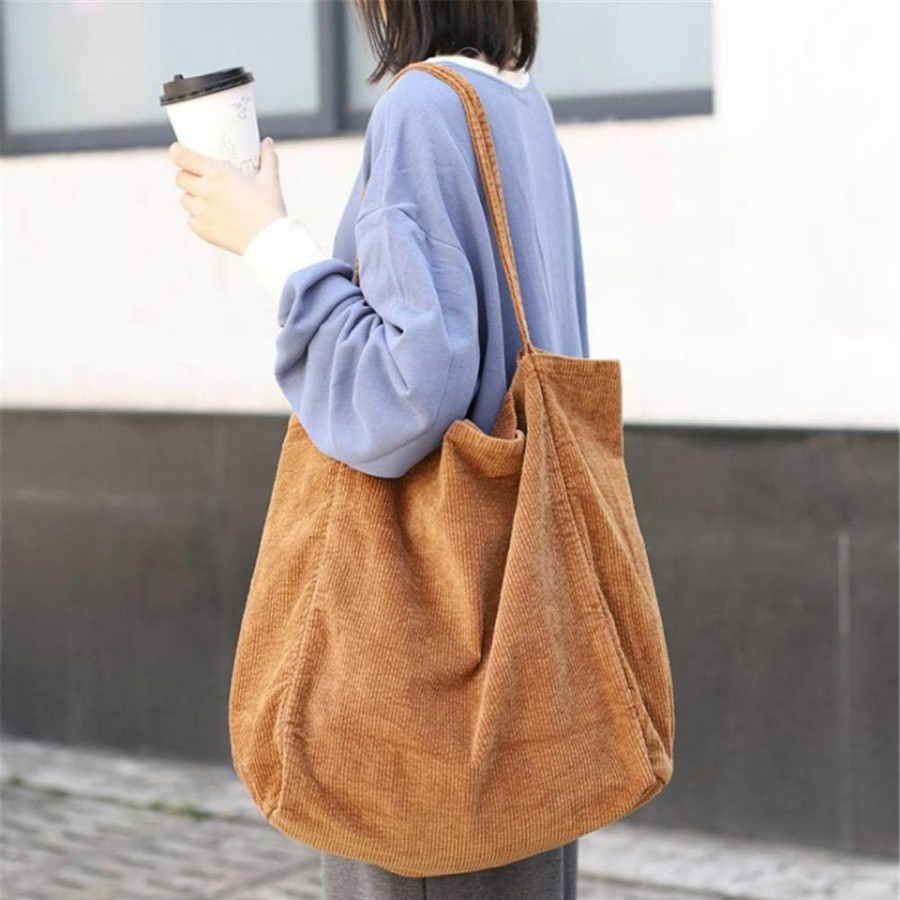 Hobo Handbags | BOBILIKE Bobilike Women Shoulder Bags Corduroy Bag Handbag Work Bags Hobo Tote Bags