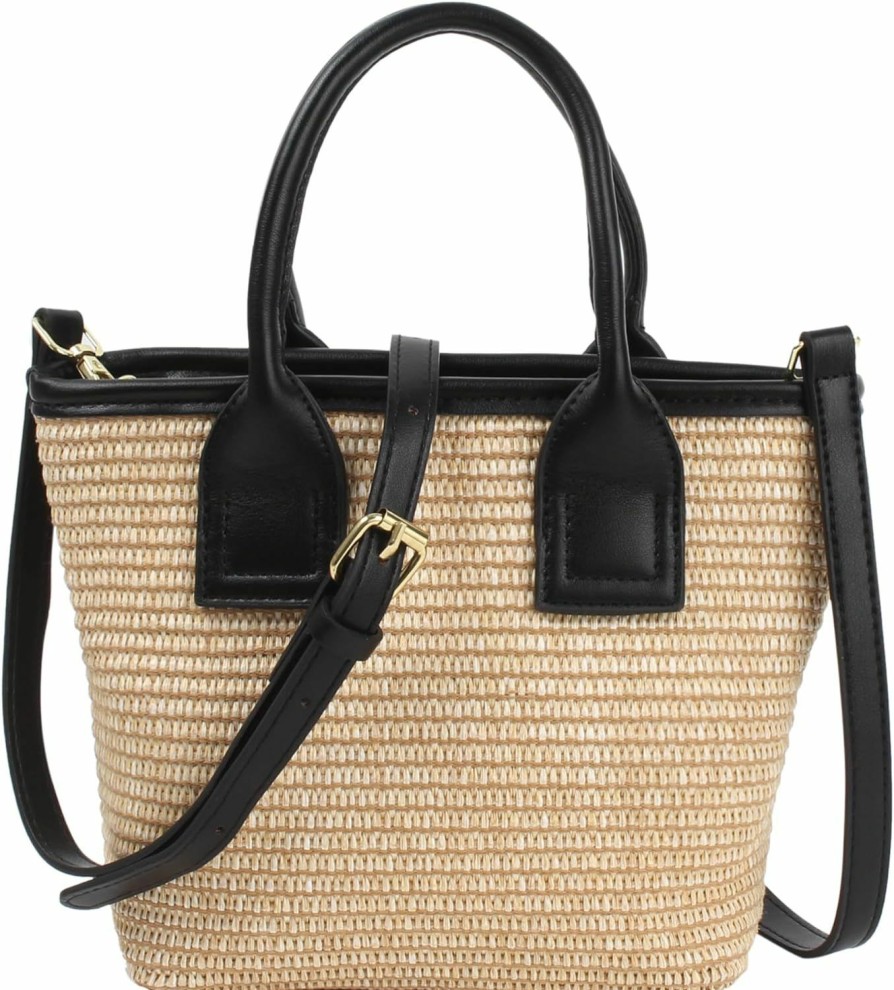 Hobo Handbags | ZLM BAG US Zlm Bag Us Women'S Straw Top Handle Bag Handwoven Crochet Crossbody Shoulder Bag Summer Hobo Purse