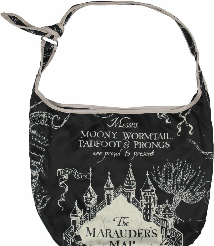 Hobo Handbags | Bioworld Harry Potter The Marauder'S Map Hogwarts Shoulder Crossbody Purse Hobo Bag Adjustable Strap