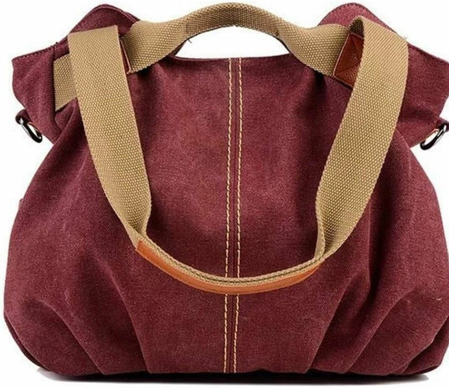 Hobo Handbags | coofig Coofig Womens Canvas Handbags Bulk Hobo Tote Bags Vintage Retro Casual Shoulder Bags