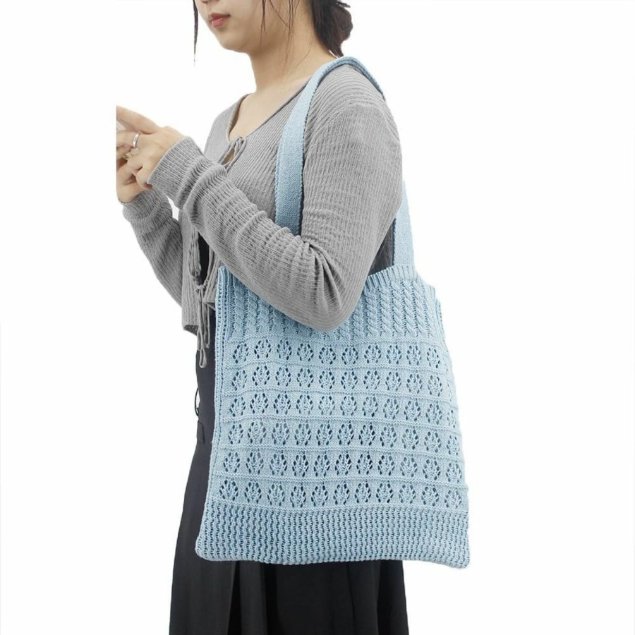 Hobo Handbags | Kehpish Crochet Handbags Hobo Knitted Tote Bag Aesthetic Summer Purses For Women Crochet Beach Handbag