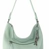 Hobo Handbags | The Sak The Sak Sequoia Hobo Bag - Premium Leather Women'S Handbag For Everyday And Travel, Durable, Large Purse With Shoulder Bag Strap & Zipper Pocket, Aqua