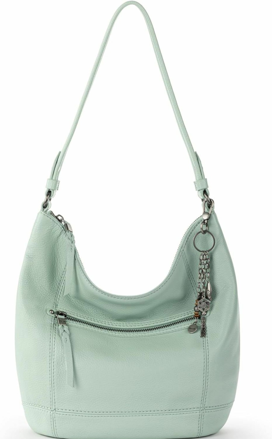 Hobo Handbags | The Sak The Sak Sequoia Hobo Bag - Premium Leather Women'S Handbag For Everyday And Travel, Durable, Large Purse With Shoulder Bag Strap & Zipper Pocket, Aqua