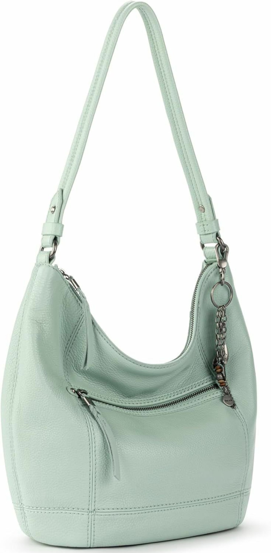 Hobo Handbags | The Sak The Sak Sequoia Hobo Bag - Premium Leather Women'S Handbag For Everyday And Travel, Durable, Large Purse With Shoulder Bag Strap & Zipper Pocket, Aqua