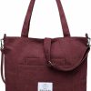 Hobo Handbags | Makukke Makukke Corduroy Totes Bag Women - Shoulder Hobo Bag Handbags Crossbody Bag Big Capacity Shopping Purses