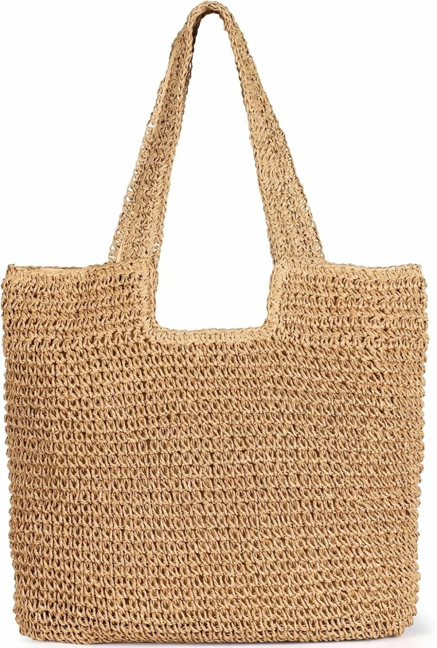 Hobo Handbags | Sightor Sightor Straw Beach Bag, Women Tote Bag Woven Shoulder Bag, Handmade Large Summer Handbag Hobo Bag For Beach Picnic Vacation