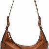 Hobo Handbags | Fossil Fossil Women'S Harwell Leather Hobo Purse Handbag For Women