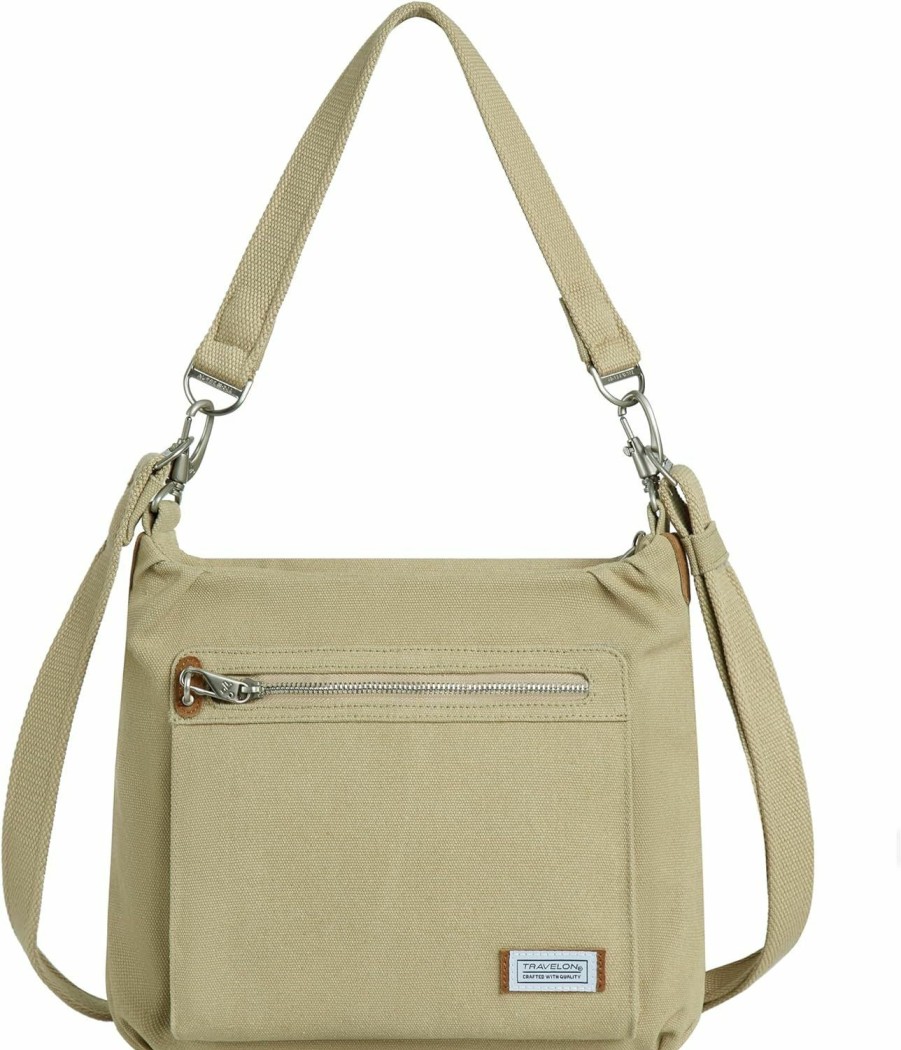 Hobo Handbags | Travelon Travelon Anti-Theft Heritage Hobo Bag, Natural