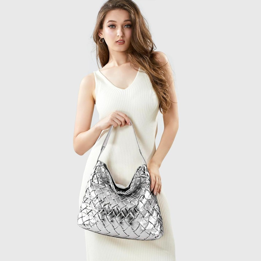 Hobo Handbags | Gossky Woven Tote Bag For Women, Large Summer Beach Hobo Handbags Handmade Top-Handle Shoulder Bag With Purse