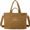 Hobo Handbags | CORIOS Corios Corduroy Tote Bag Women Handbag Large Capacity Crossbody Bag Shoulder Bag