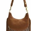 Hobo Handbags | Tekzitfuir Tekzitfuir Women Fringe Hippie Crossbody Bag Faux Suede Shoulder Bag Hobo Tassel Messenger Bag Boho Purse