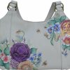 Hobo Handbags | Anuschka Anuschka Women'S Genuine Leather Large Triple Compartment Hobo - Hand Painted Exterior