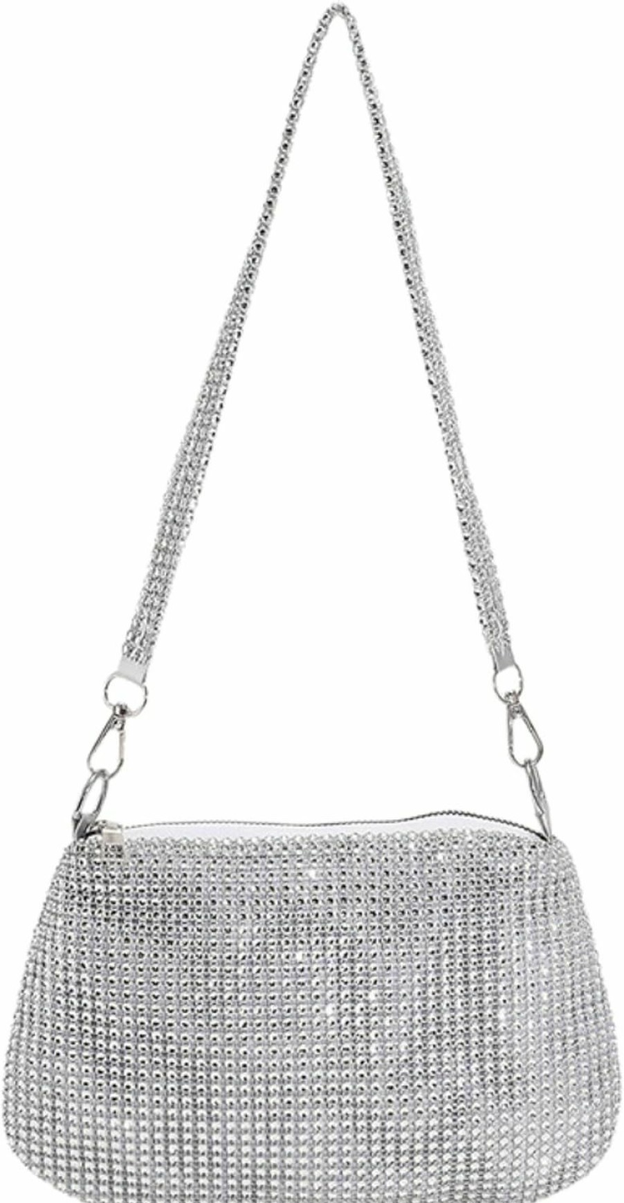 Hobo Handbags | ZGMYC Bling Rhinestone Hobo Bag For Women Crystal Evening Handbag Underarm Bag Tote For Party Wedding