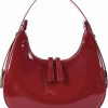 Hobo Handbags | Didida Didida Y2K Moon Bag Women'S Crescent Shoulder Bag Retro Handbags Top Handle Patent Leather Cute Small Underarm Bag