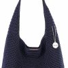 Hobo Handbags | The Sak The Sak 120 Hobo In Crochet, Large Shoulder Purse With Single Strap, Denim