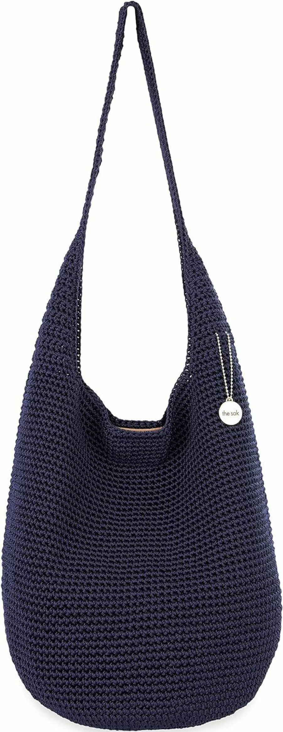 Hobo Handbags | The Sak The Sak 120 Hobo In Crochet, Large Shoulder Purse With Single Strap, Denim