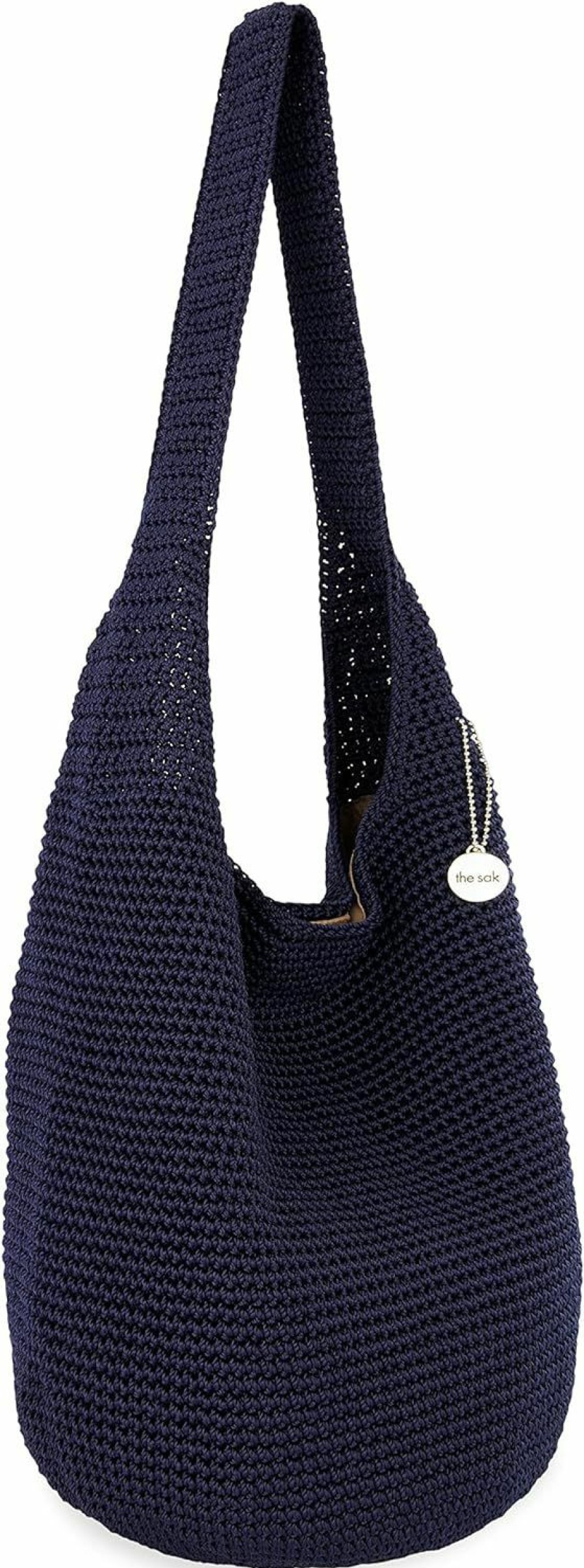 Hobo Handbags | The Sak The Sak 120 Hobo In Crochet, Large Shoulder Purse With Single Strap, Denim