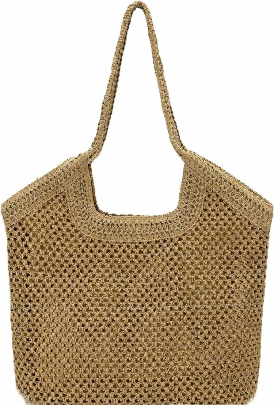 Hobo Handbags | Kiss Sea Large Straw Mesh Beach Bag The Tote Shoulder Bag For Women Beach Vacation Essentials Clutch Purses For Women