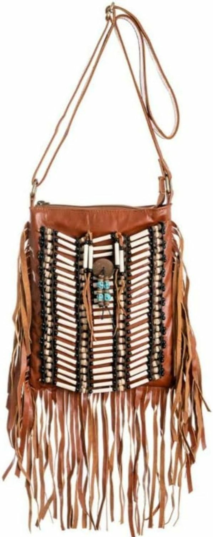 Hobo Handbags | BohoBags Official Boho Bag Square S | Real Leather | Fringe Purse | Bohemian Bags