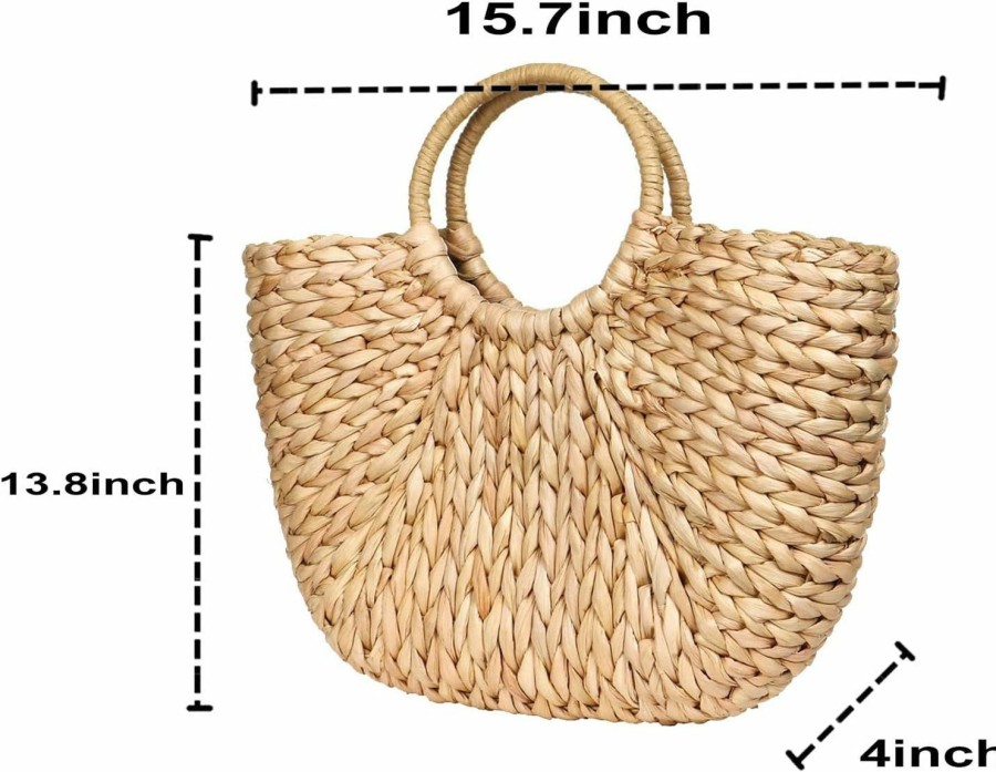 Hobo Handbags | YYW Womens Large Straw Bags Beach Tote Bag Handwoven Hobo Bag Summer Beach Bag Straw Handbag