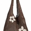 Hobo Handbags | Valentoria Womens Beach Tote Bag Mesh Shoulder Handbags Aesthetic Knit Bag Cute Hobo Handbag